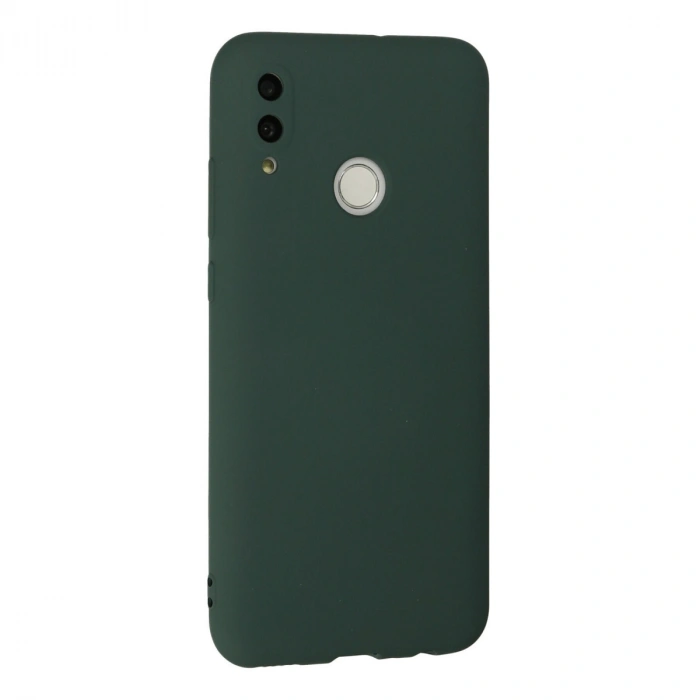 Huawei P Smart 2019 Kılıf Nano İçi Kadife Silikon - Koyu Yeşil