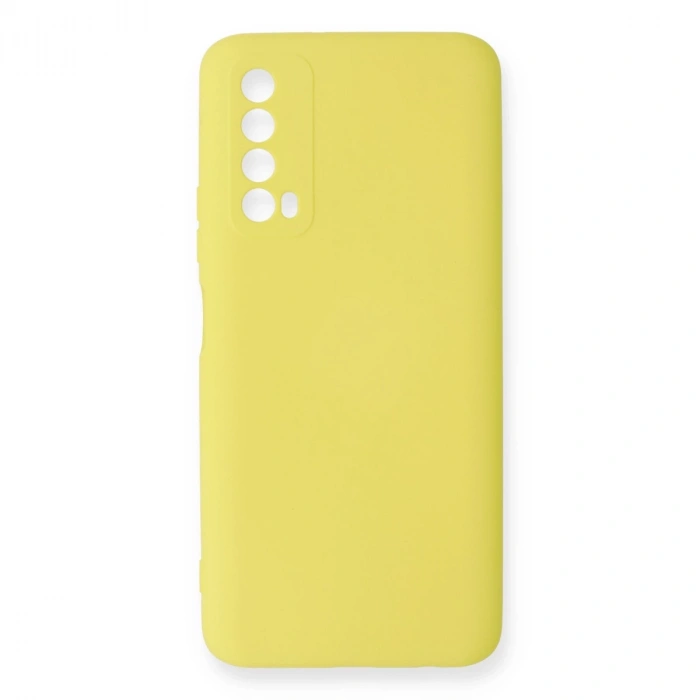Huawei P Smart 2021 Kılıf Nano İçi Kadife Silikon - Sarı