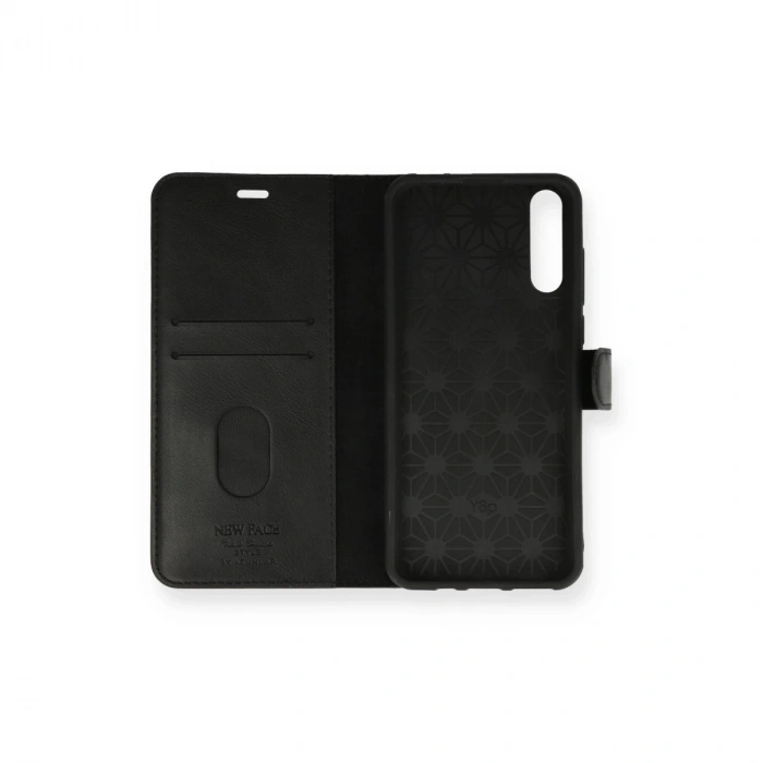 Huawei P Smart S Kılıf Trend S Plus Kapaklı Kılıf - Siyah