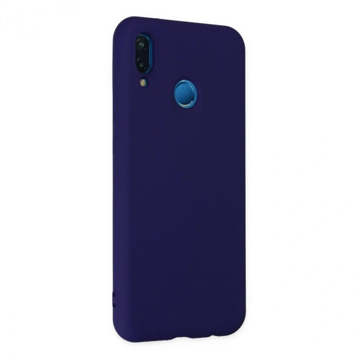 Huawei P20 Lite Kılıf Nano İçi Kadife Silikon - Mor