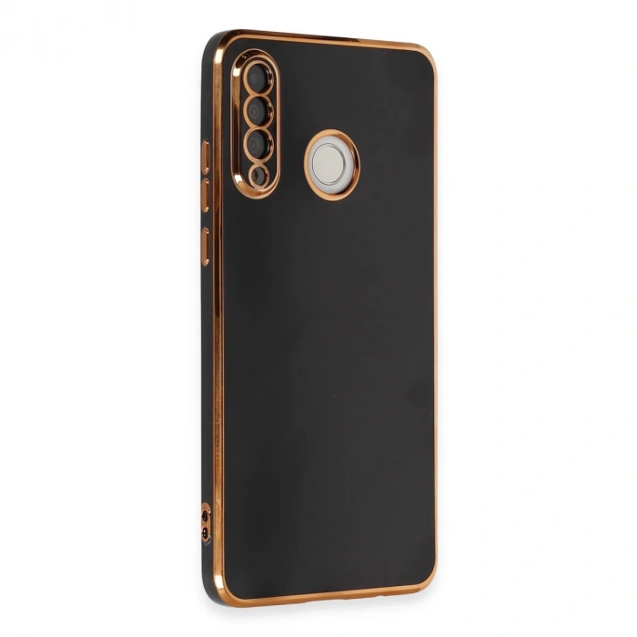 Huawei P30 Lite Kılıf Volet Silikon - Siyah