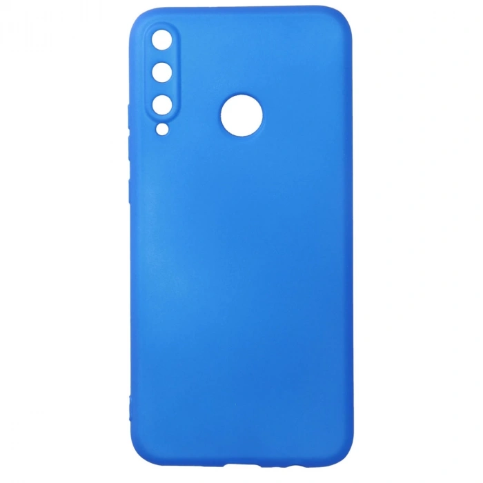 Huawei P40 Lite E Kılıf First Silikon - Mavi
