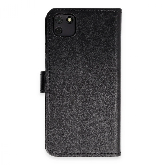 Huawei Y5p Kılıf Trend S Plus Kapaklı Kılıf - Siyah