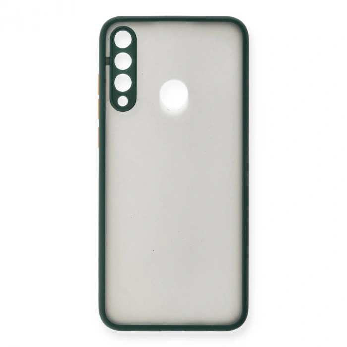 Huawei Y6p Kılıf Montreal Silikon Kapak - Yeşil