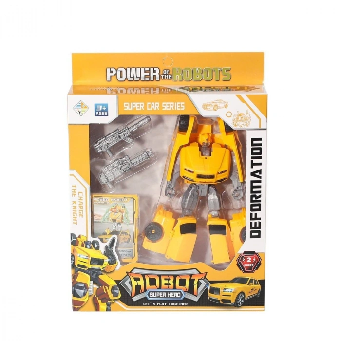 Hy-8877 Dönüşebilen Transformers Kartlı Araba