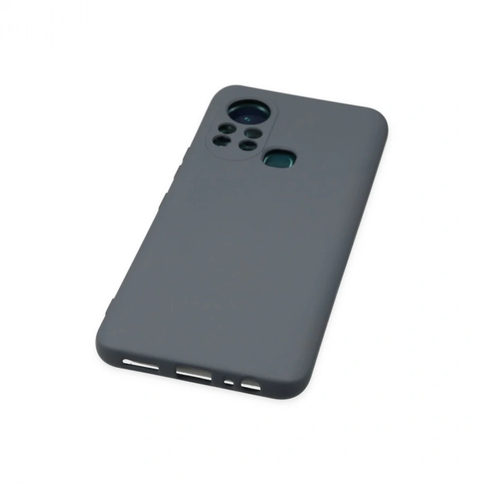 İnfinix Hot 11s Kılıf Nano İçi Kadife Silikon - Gri