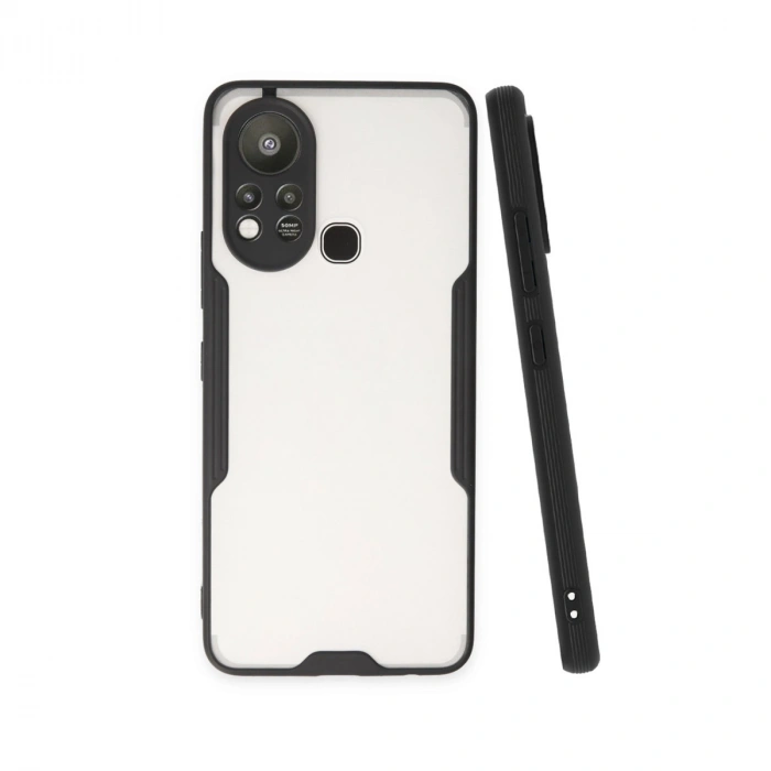 İnfinix Hot 11s Kılıf Platin Silikon - Siyah