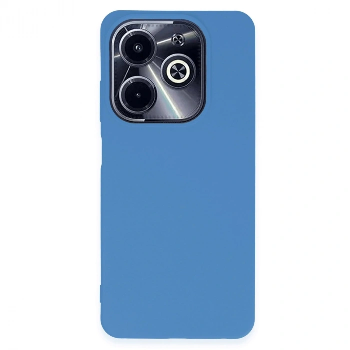 İnfinix Hot 40i Kılıf First Silikon - Mavi