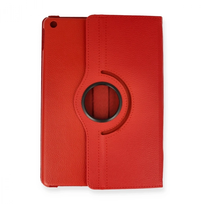 İpad 10.2 (7.nesil) Kılıf 360 Tablet Deri Kılıf - Kırmızı