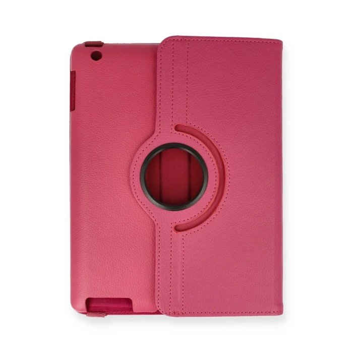 İpad 4 9.7 Kılıf 360 Tablet Deri Kılıf - Pembe