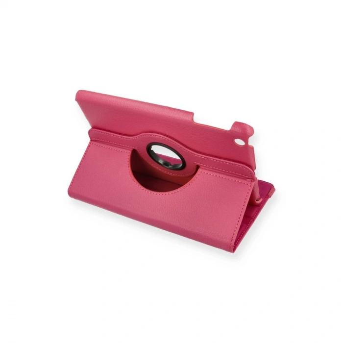 İpad Mini 1 Kılıf 360 Tablet Deri Kılıf - Pembe