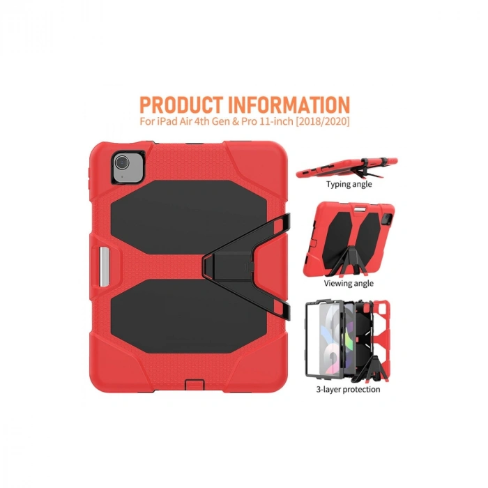 İpad Pro 11 (2020) Kılıf Griffin Tablet Kapak - Kırmızı