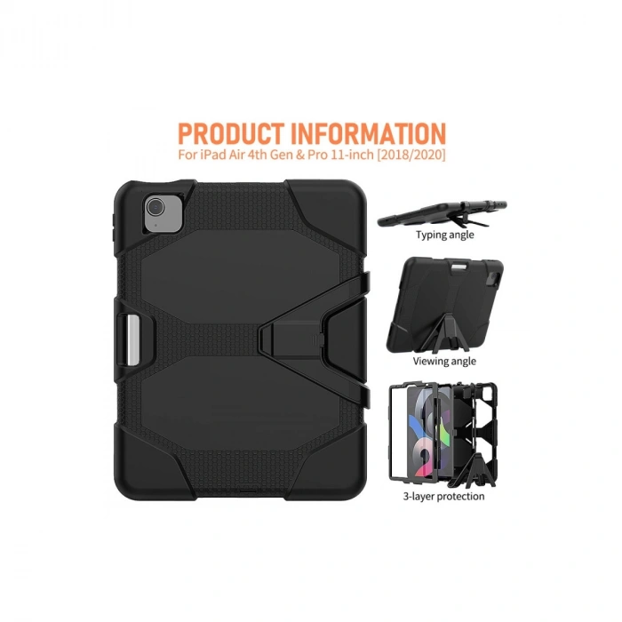 İpad Pro 11 (2020) Kılıf Griffin Tablet Kapak - Siyah