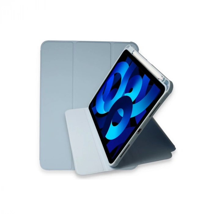 İpad Pro 11 (2021) Kılıf Ling 360 Kalemlikli Tablet Kılıf - Mavi