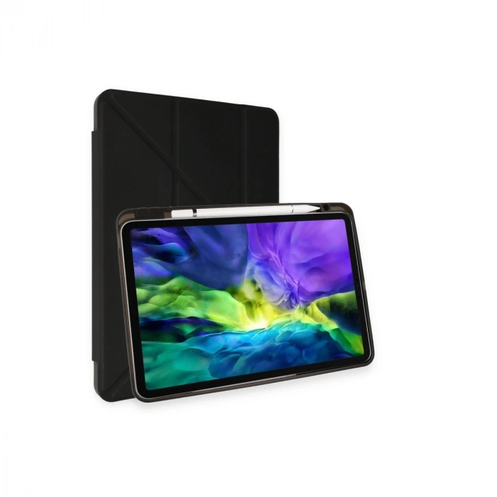 İpad Pro 13 (2024) Kılıf Kalemlikli Mars Tablet Kılıfı - Siyah