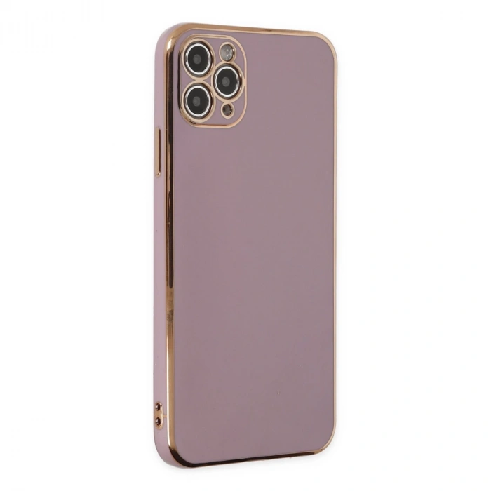 İphone 11 Pro Max Kılıf Volet Silikon - Mor