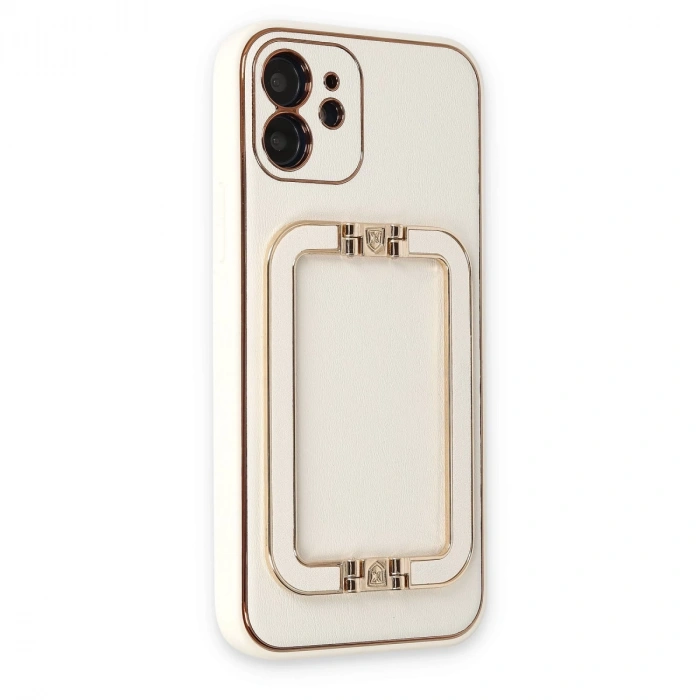 İphone 12 Kılıf Coco Elit Kapak - Beyaz
