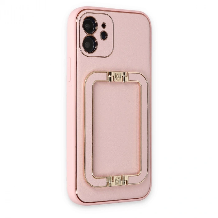 İphone 12 Kılıf Coco Elit Kapak - Pembe