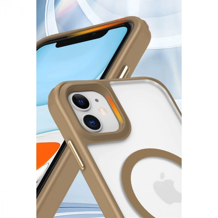 İphone 12 Kılıf Enka Magsafe Silikon Kılıf - Siyah