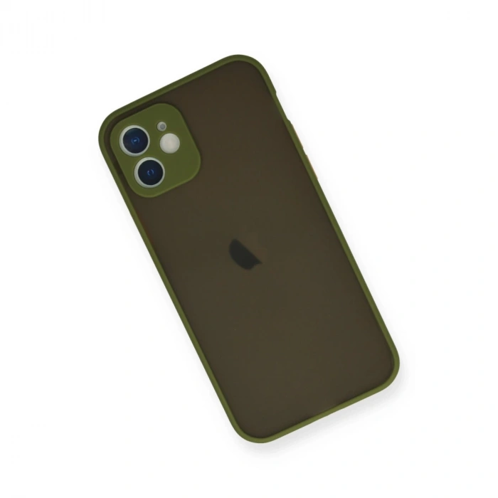 İphone 12 Mini Kılıf Montreal Silikon Kapak - Açık Yeşil