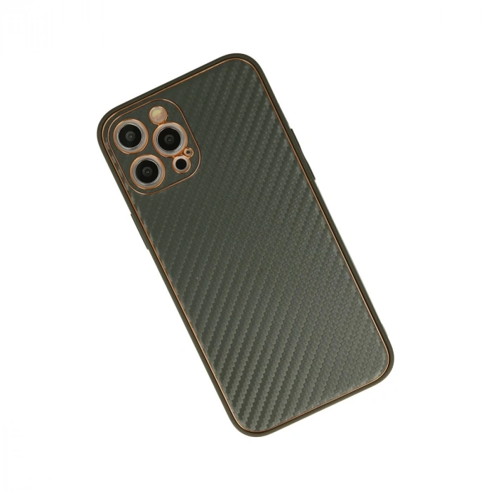 İphone 12 Pro Kılıf Coco Karbon Silikon - Füme