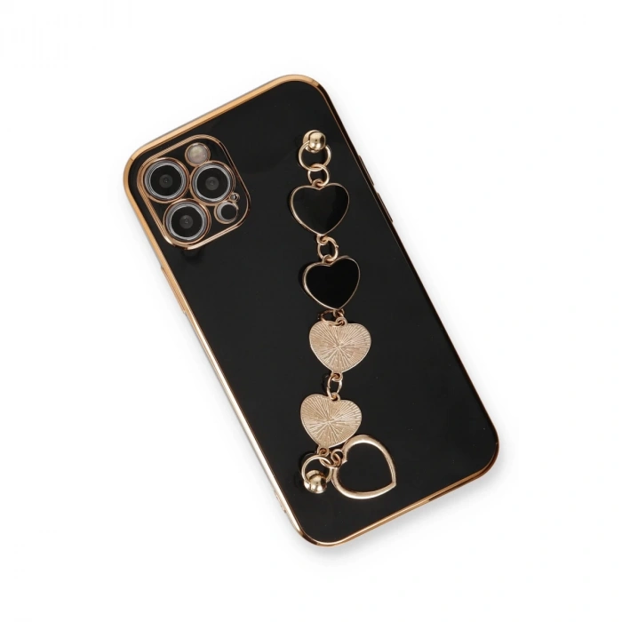 İphone 12 Pro Kılıf Esila Silikon - Siyah