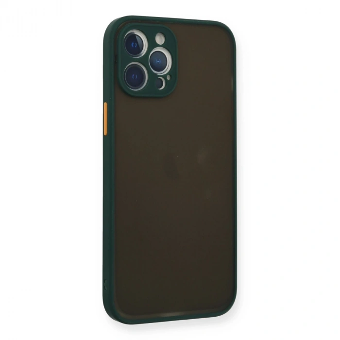 İphone 12 Pro Kılıf Montreal Silikon Kapak - Yeşil