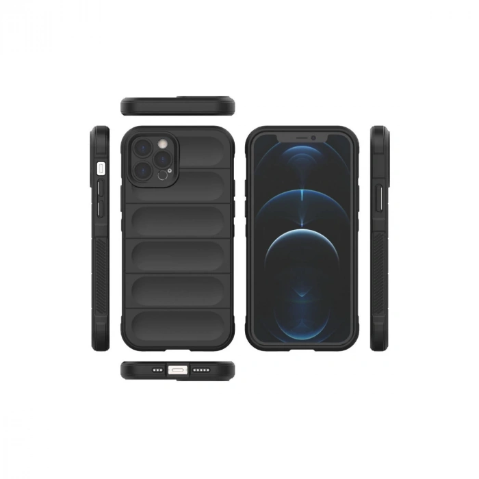 İphone 12 Pro Kılıf Optimum Silikon - Siyah