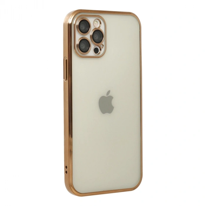 İphone 12 Pro Kılıf Razer Lensli Silikon - Gold