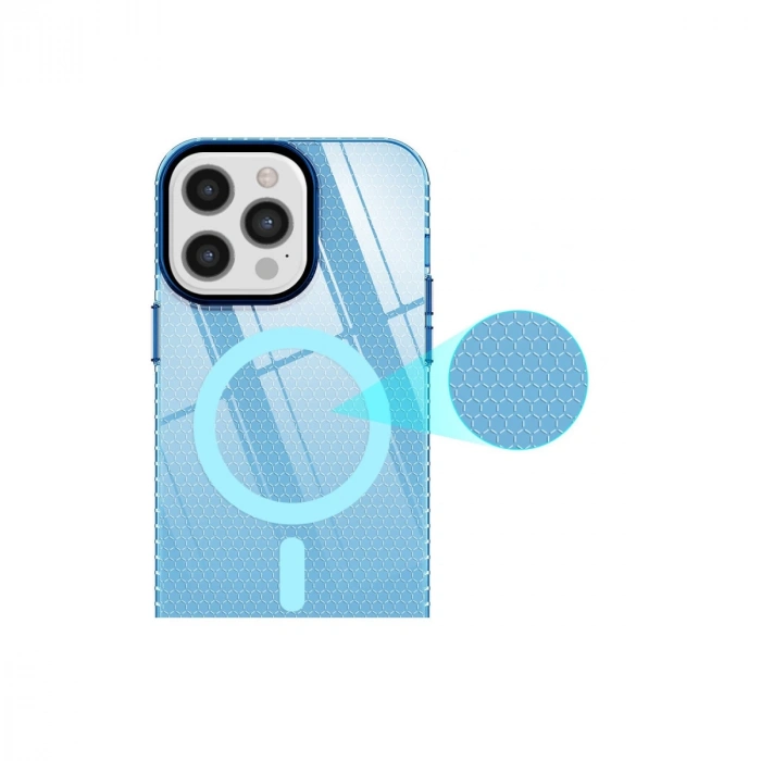 İphone 12 Pro Max Kılıf Beta Magneticsafe Silikon - Mavi