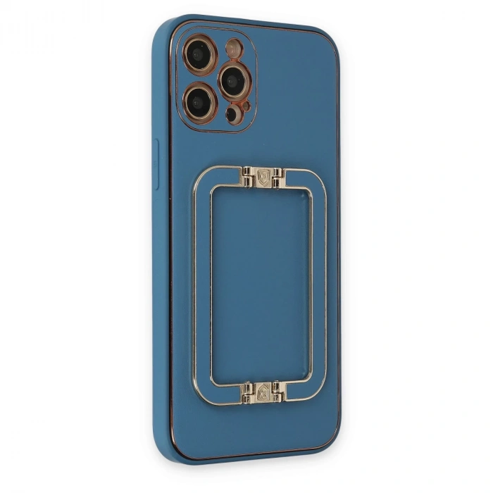 İphone 12 Pro Max Kılıf Coco Elit Kapak - Mavi