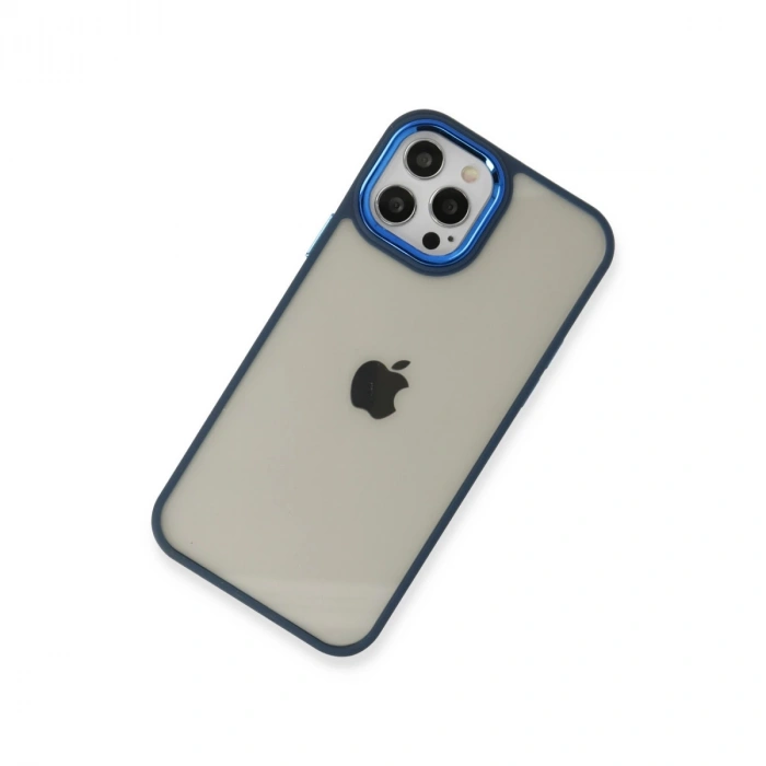 İphone 12 Pro Max Kılıf Dora Kapak - Mavi