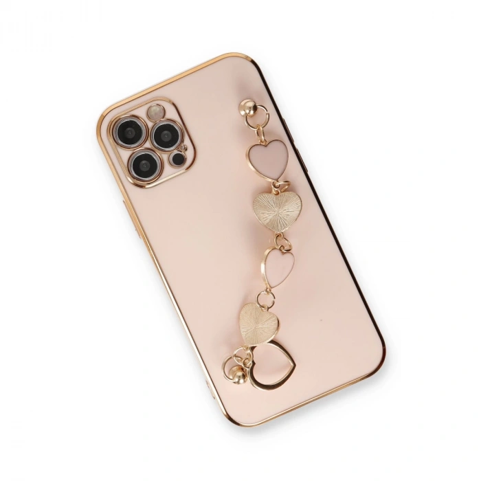 İphone 12 Pro Max Kılıf Esila Silikon - Pudra