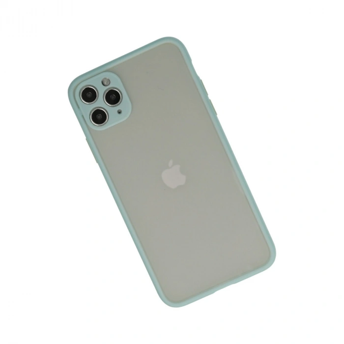 İphone 12 Pro Max Kılıf Montreal Silikon Kapak - Turkuaz