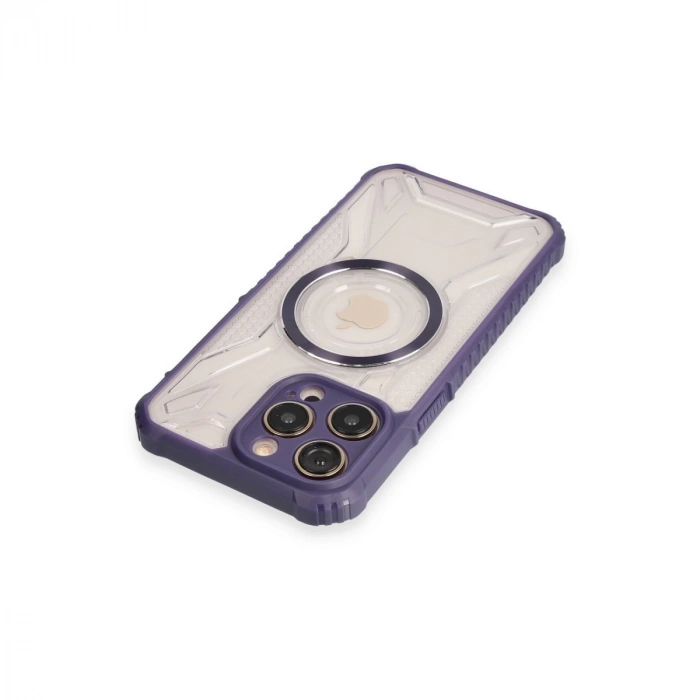 İphone 12 Pro Max Kılıf Prag Magneticsafe Kapak - Derin Mor