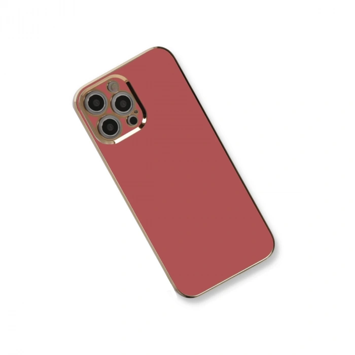 İphone 12 Pro Max Kılıf Volet Silikon - Kırmızı