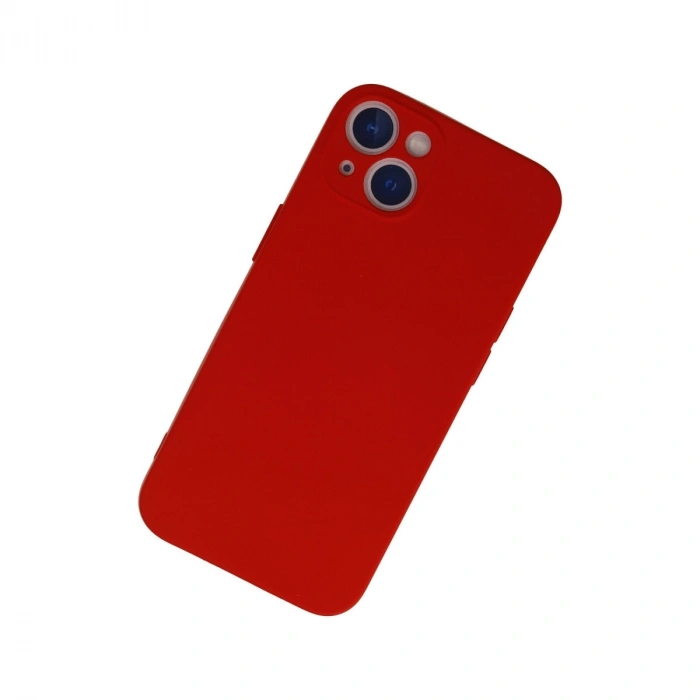 İphone 13 Mini Kılıf Nano İçi Kadife Silikon - Kırmızı
