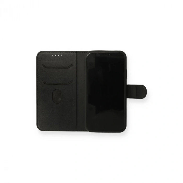 İphone 13 Mini Kılıf Trend S Plus Kapaklı Kılıf - Siyah