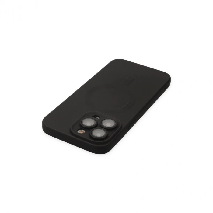 İphone 13 Pro Kılıf Moshi Lens Magneticsafe Silikon - Siyah