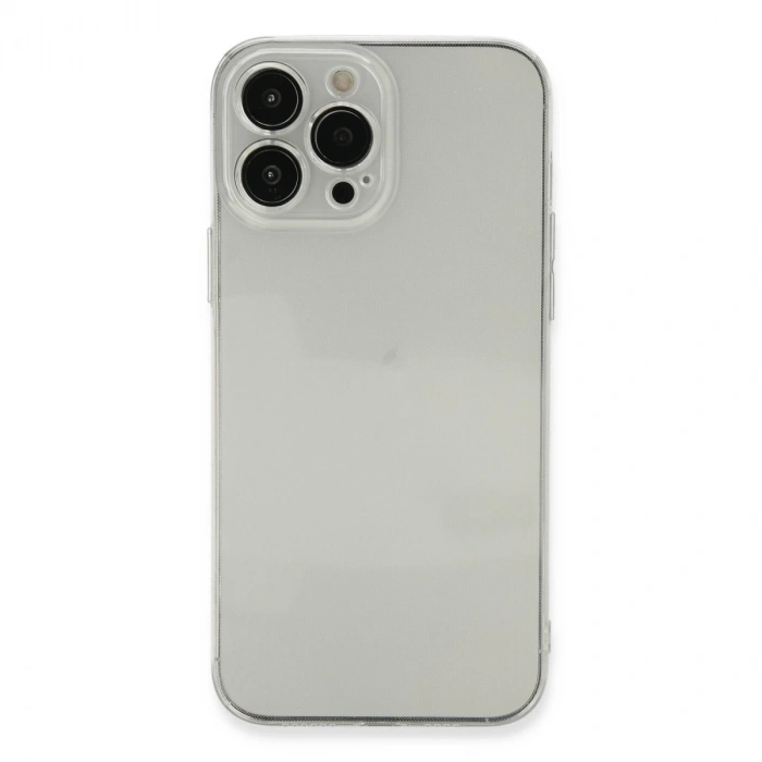 İphone 13 Pro Max Kılıf Fly Lens Silikon - Şeffaf