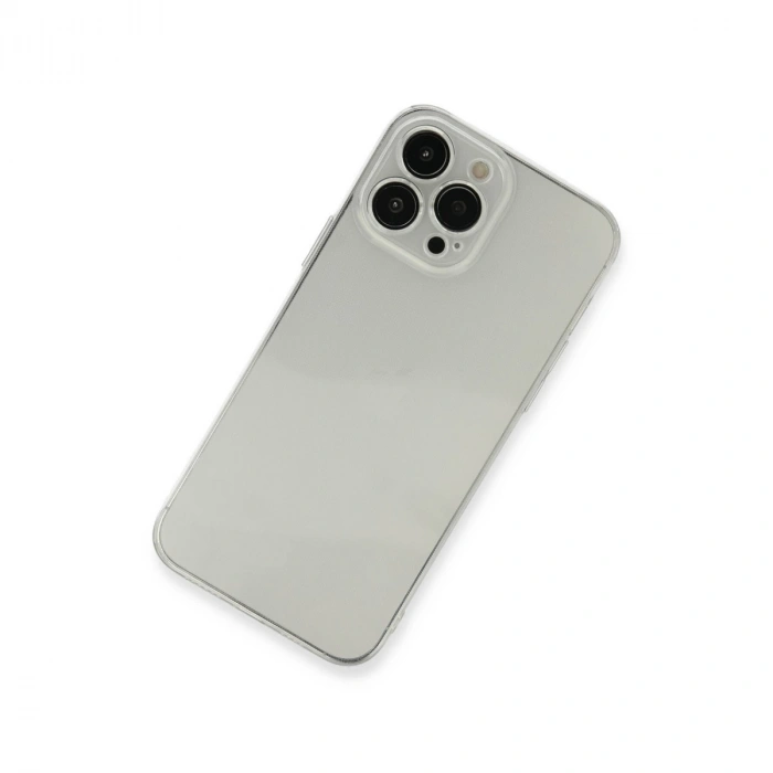 İphone 13 Pro Max Kılıf Fly Lens Silikon - Şeffaf
