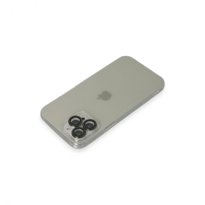 İphone 13 Pro Max Kılıf Luko Lens Silikon - Yeşil