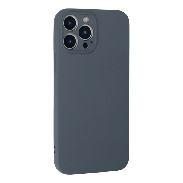 İphone 13 Pro Max Kılıf Nano İçi Kadife Silikon - Gri