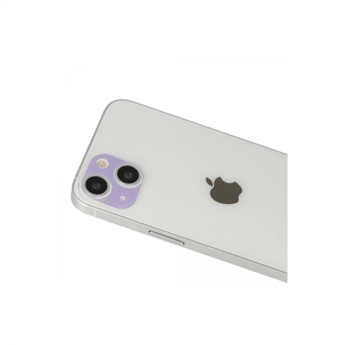 İphone 13 Rainbow Kamera Lens Koruma Cam - Mor