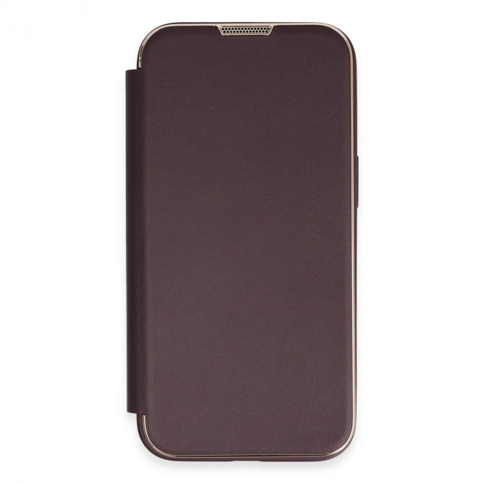 İphone 14 Kılıf Dolpin Kapaklı - Derin Mor