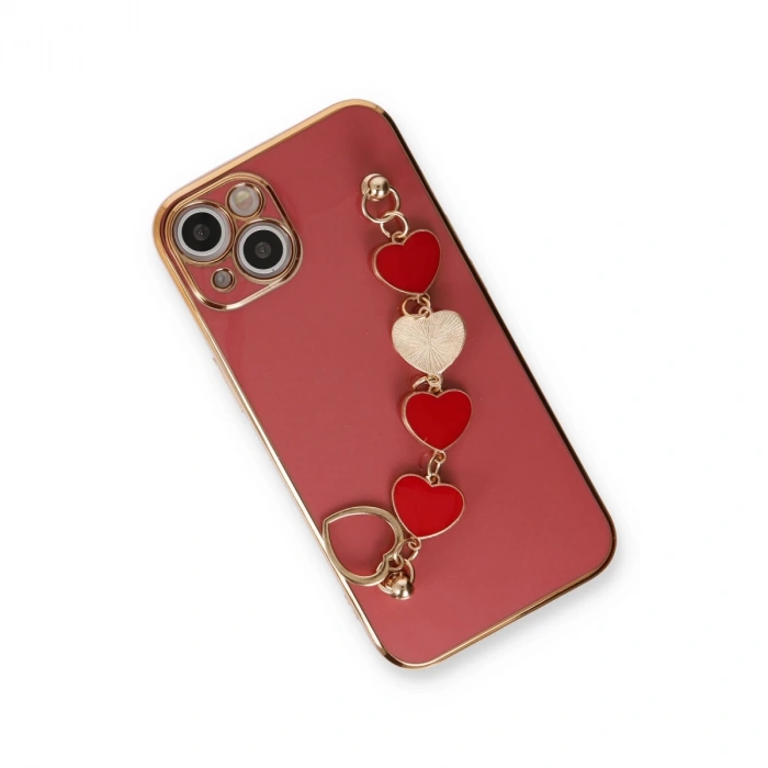 İphone 14 Kılıf Esila Silikon - Kırmızı