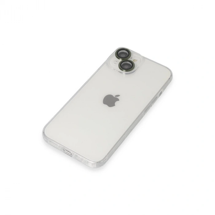İphone 14 Kılıf Luko Lens Silikon - Yeşil