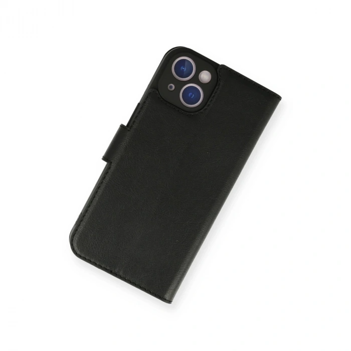 İphone 14 Kılıf Trend S Plus Kapaklı Kılıf - Siyah