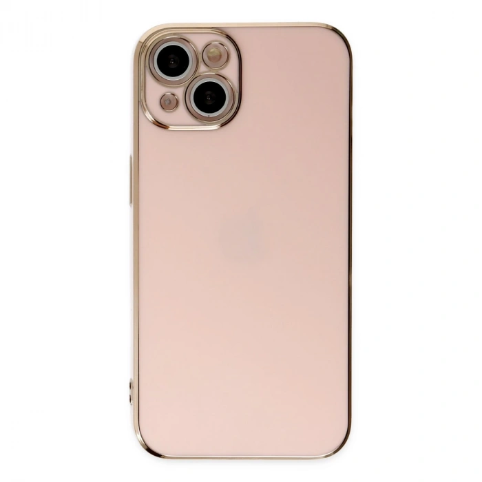 İphone 14 Kılıf Volet Silikon - Pembe