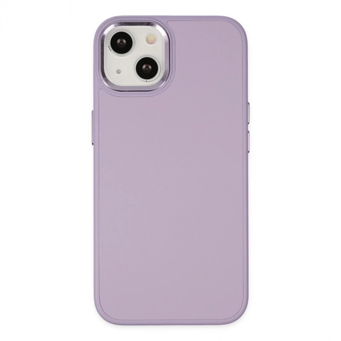 İphone 14 Plus Kılıf Asya Deri Silikon - Lila